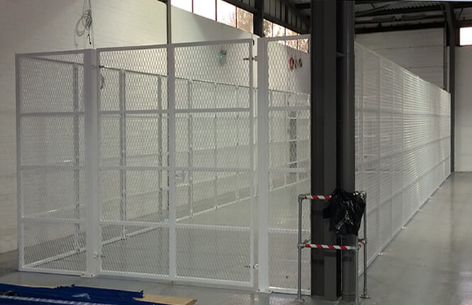 RSG4000 security enclosures on retail warehouse in Wimbledon.