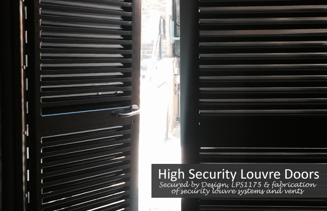 RSG8200 security louvre doorsets for commercial and industrial plant rooms.